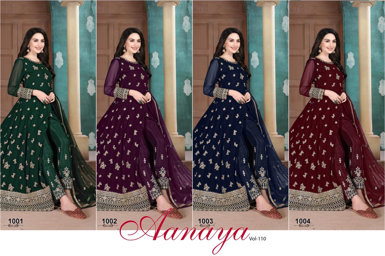 Dani aanaya vol 110 Georgette gown