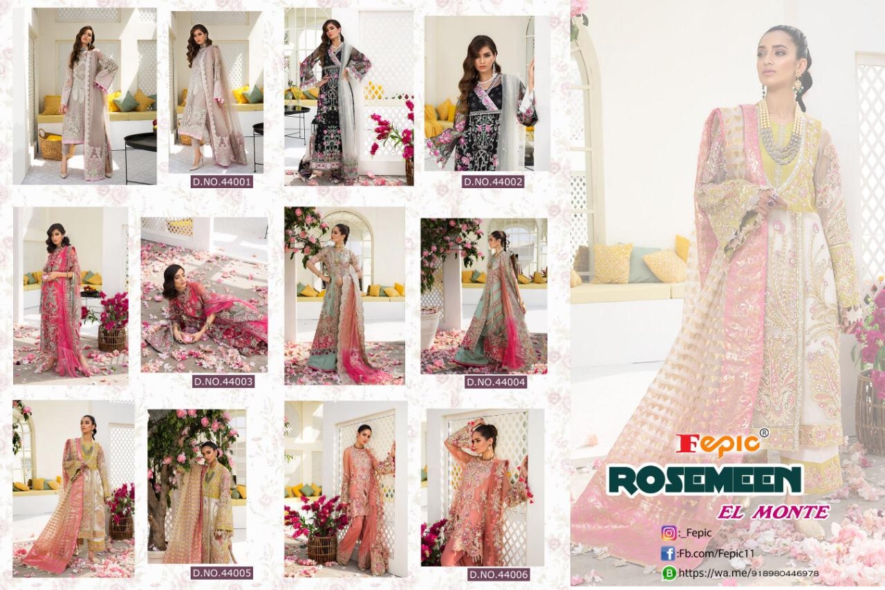 fepic rosemeen el monte catchy look salwar suit catalog