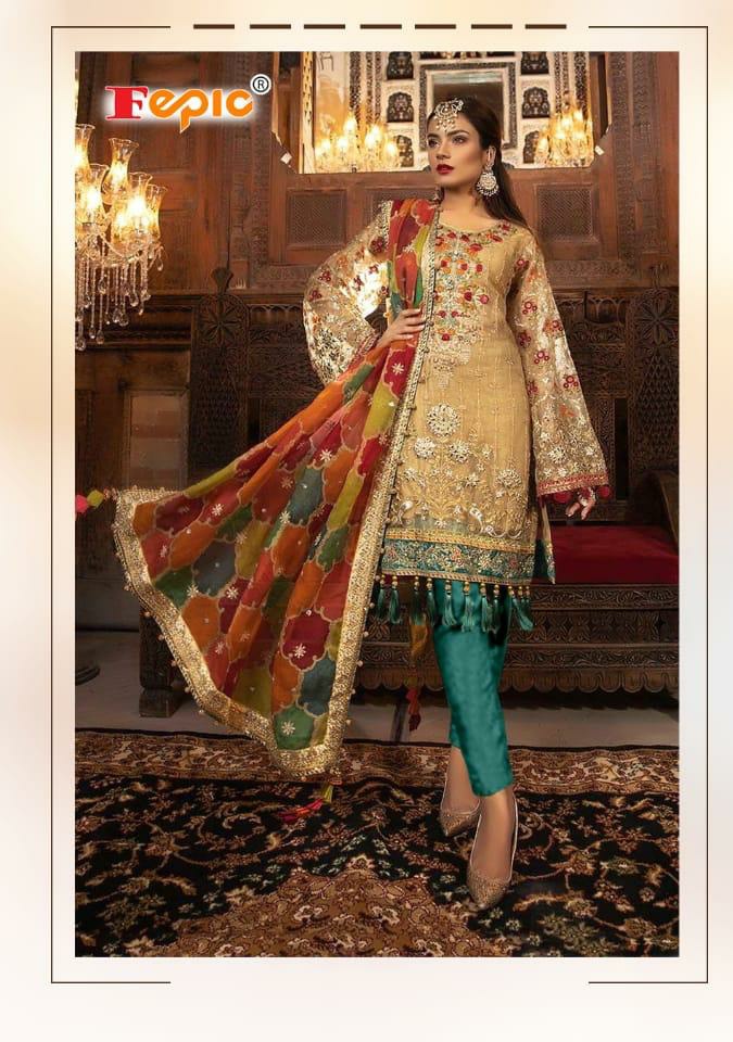 fepic rosemeen embroide regal look salwar suit catalog