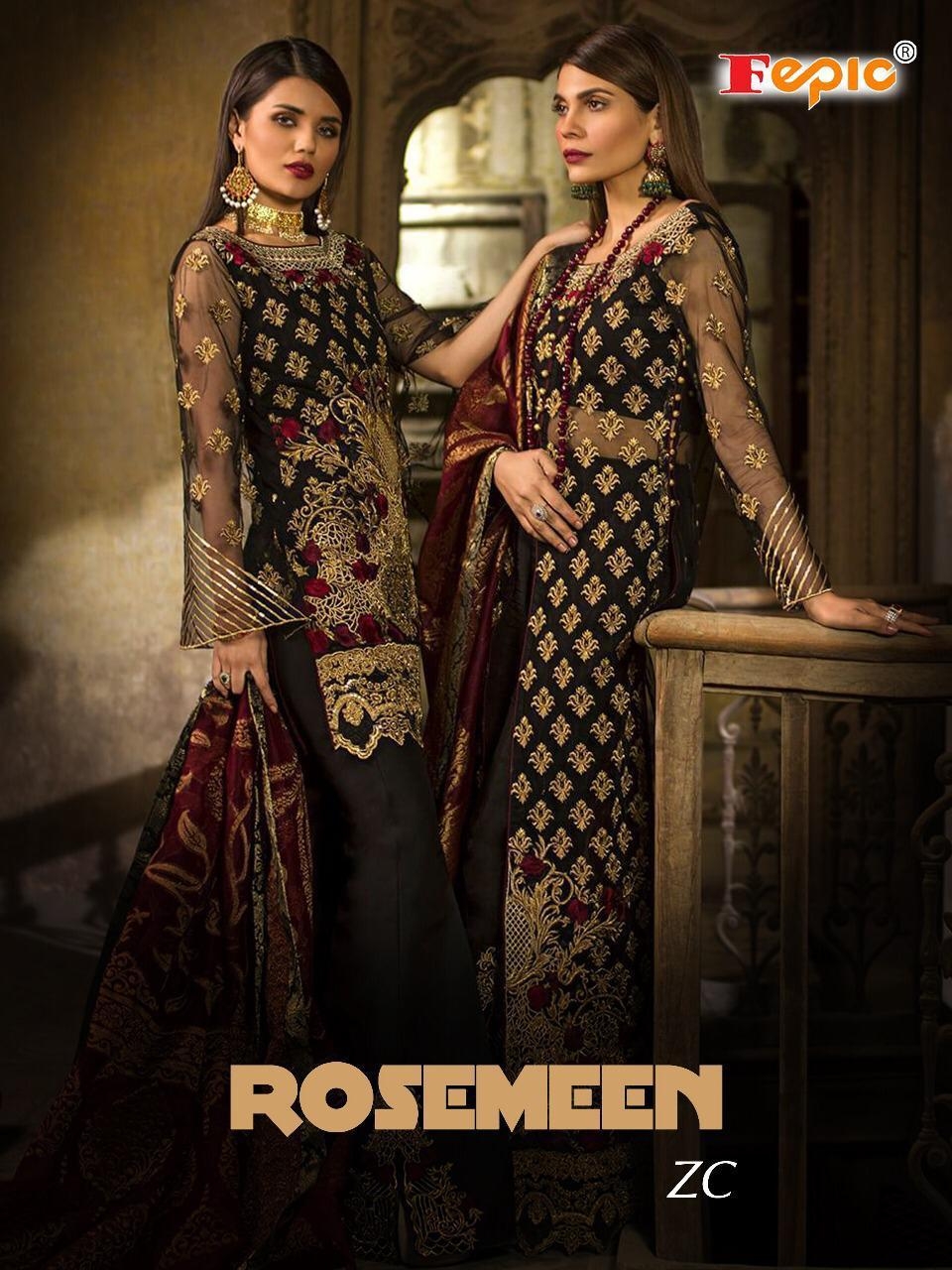 fepic rosemeen zc elegant salwar suit catalog