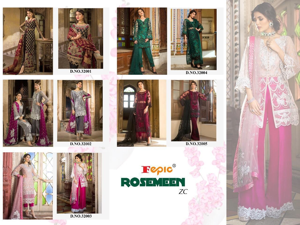 fepic rosemeen zc elegant salwar suit catalog