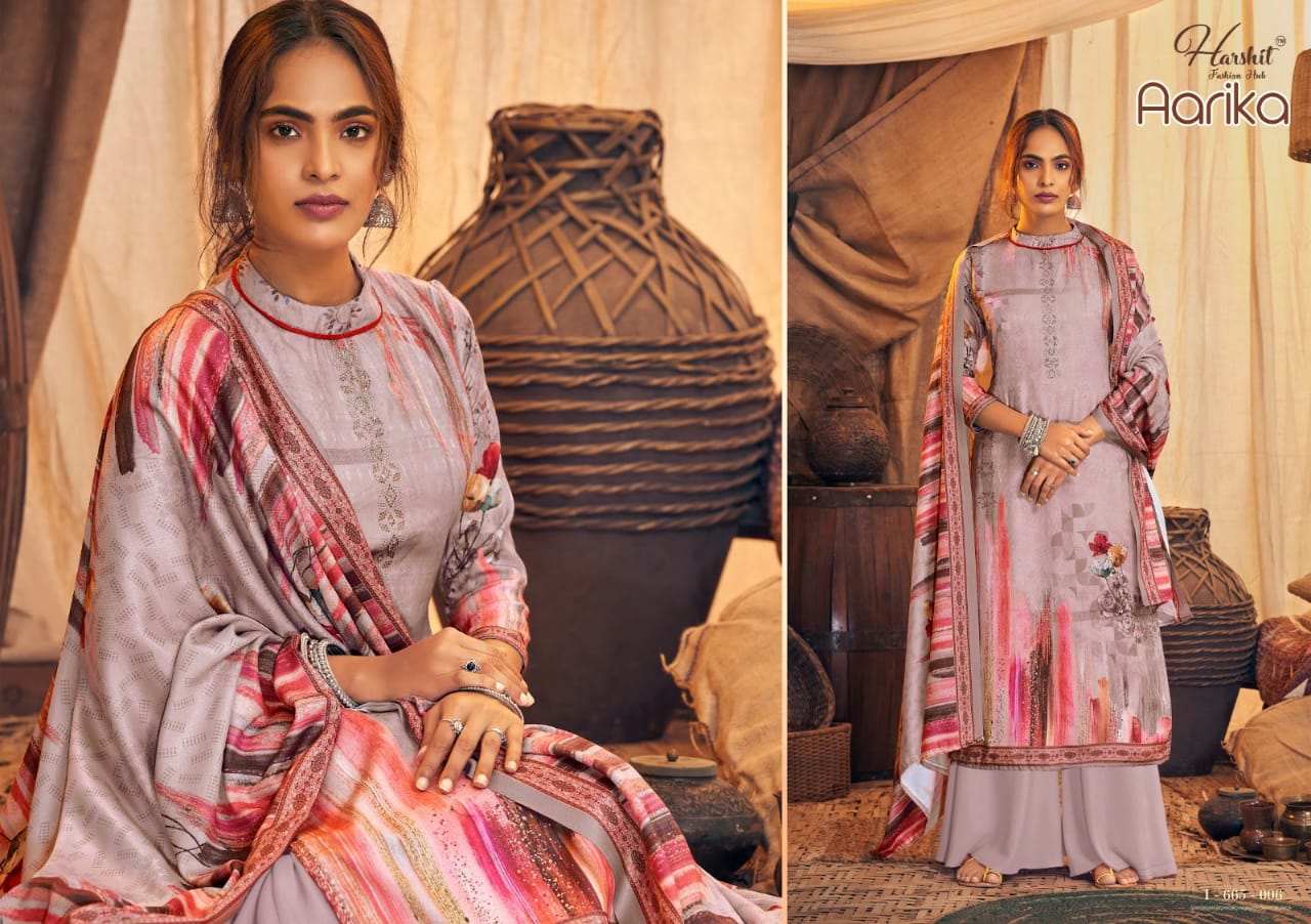 harshit fashion hub aarika exclusive print salwar suit catalog