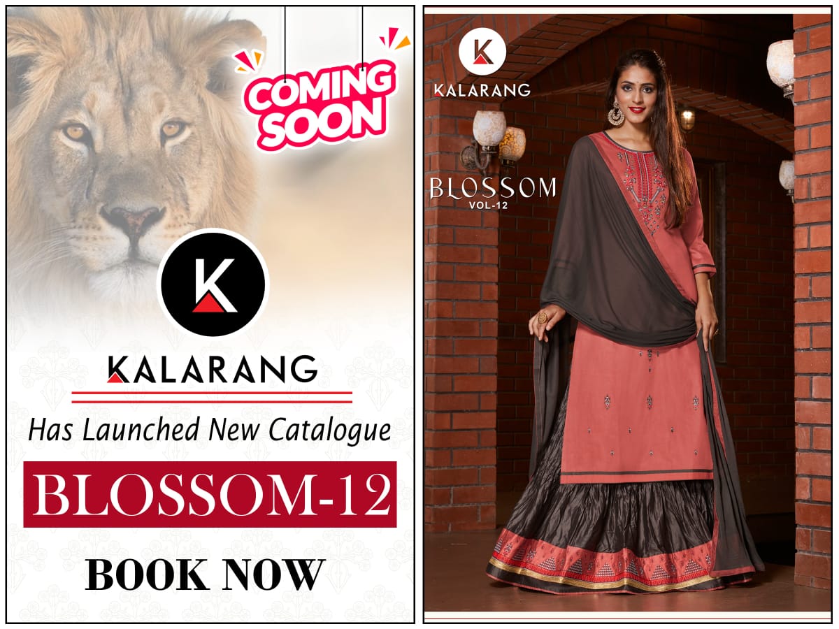 Kalarang blossom vol 12 gorgeous stylish look beautifully designed Salwar suits