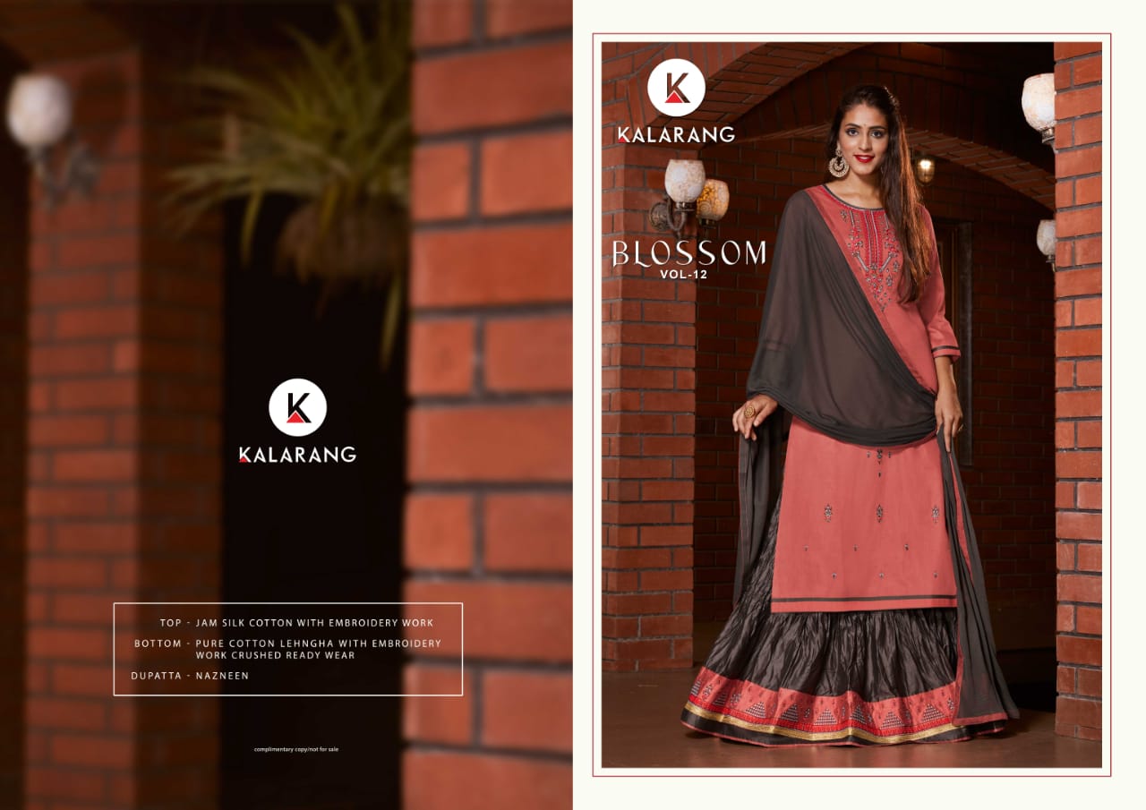 Kalarang blossom vol 12 gorgeous stylish look beautifully designed Salwar suits