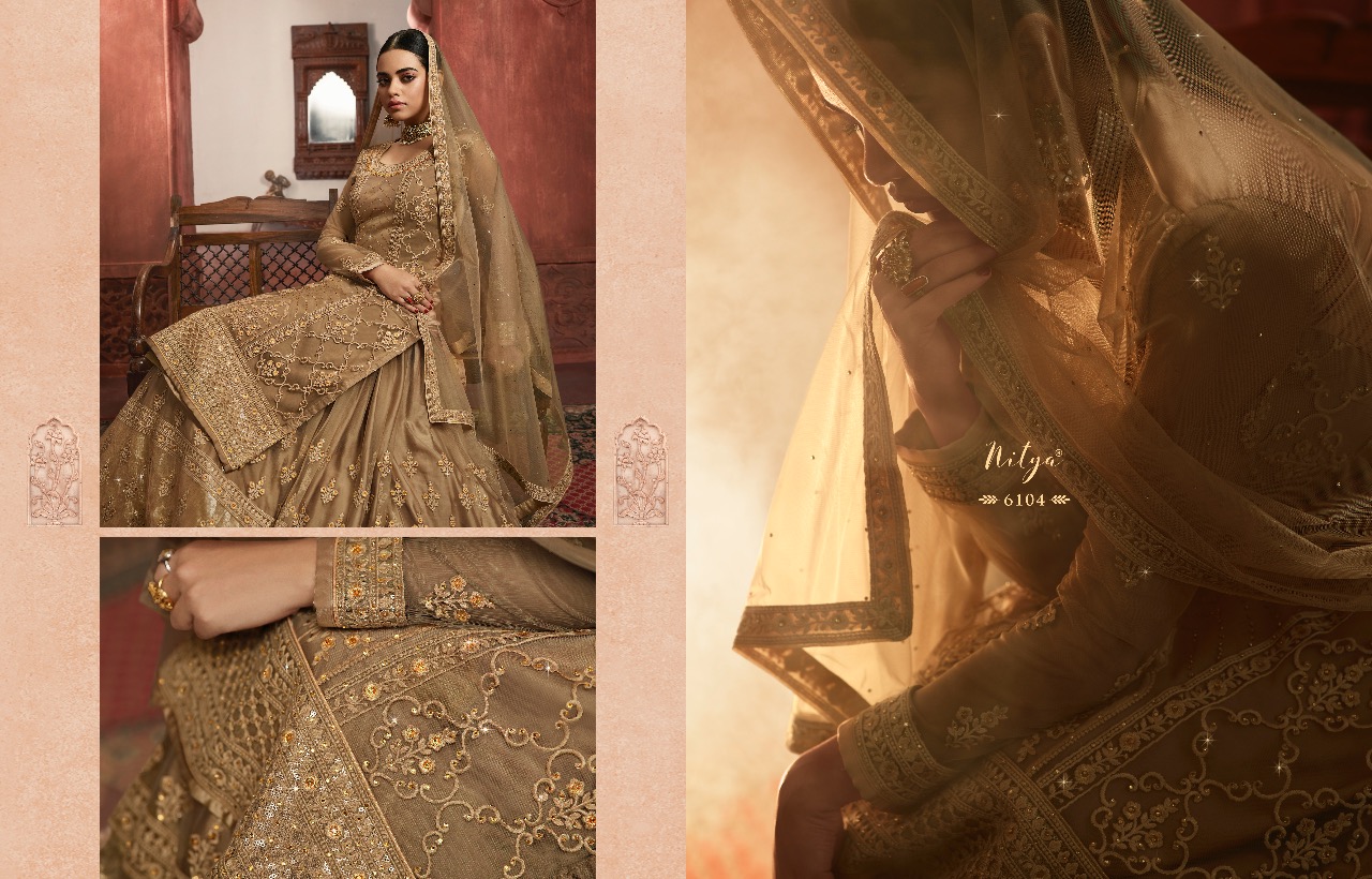 Lt fabrics nitya vol 161 beautiful wedding Wear Designer sharara salwar Kameez Collection