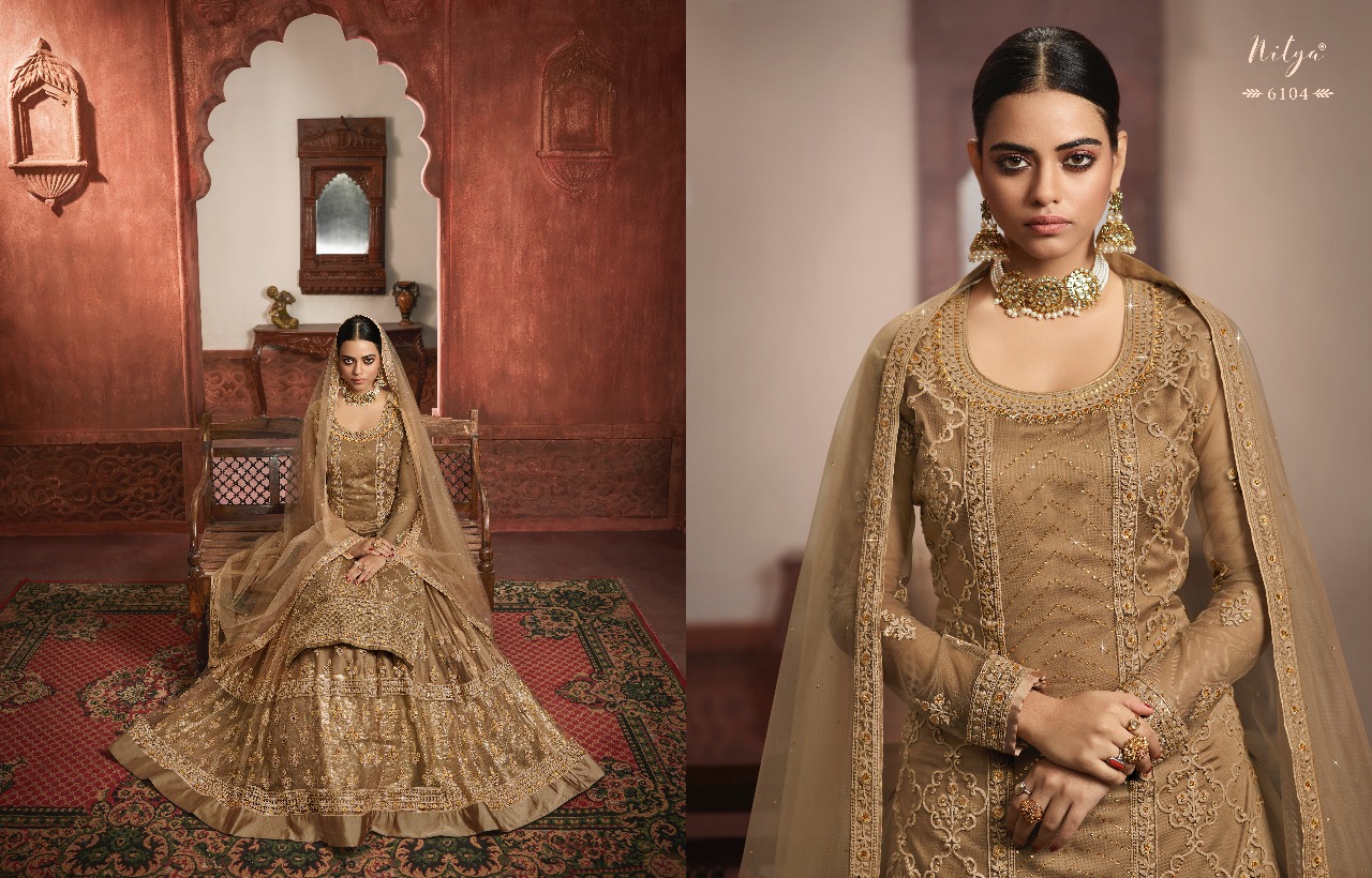 Lt fabrics nitya vol 161 beautiful wedding Wear Designer sharara salwar Kameez Collection