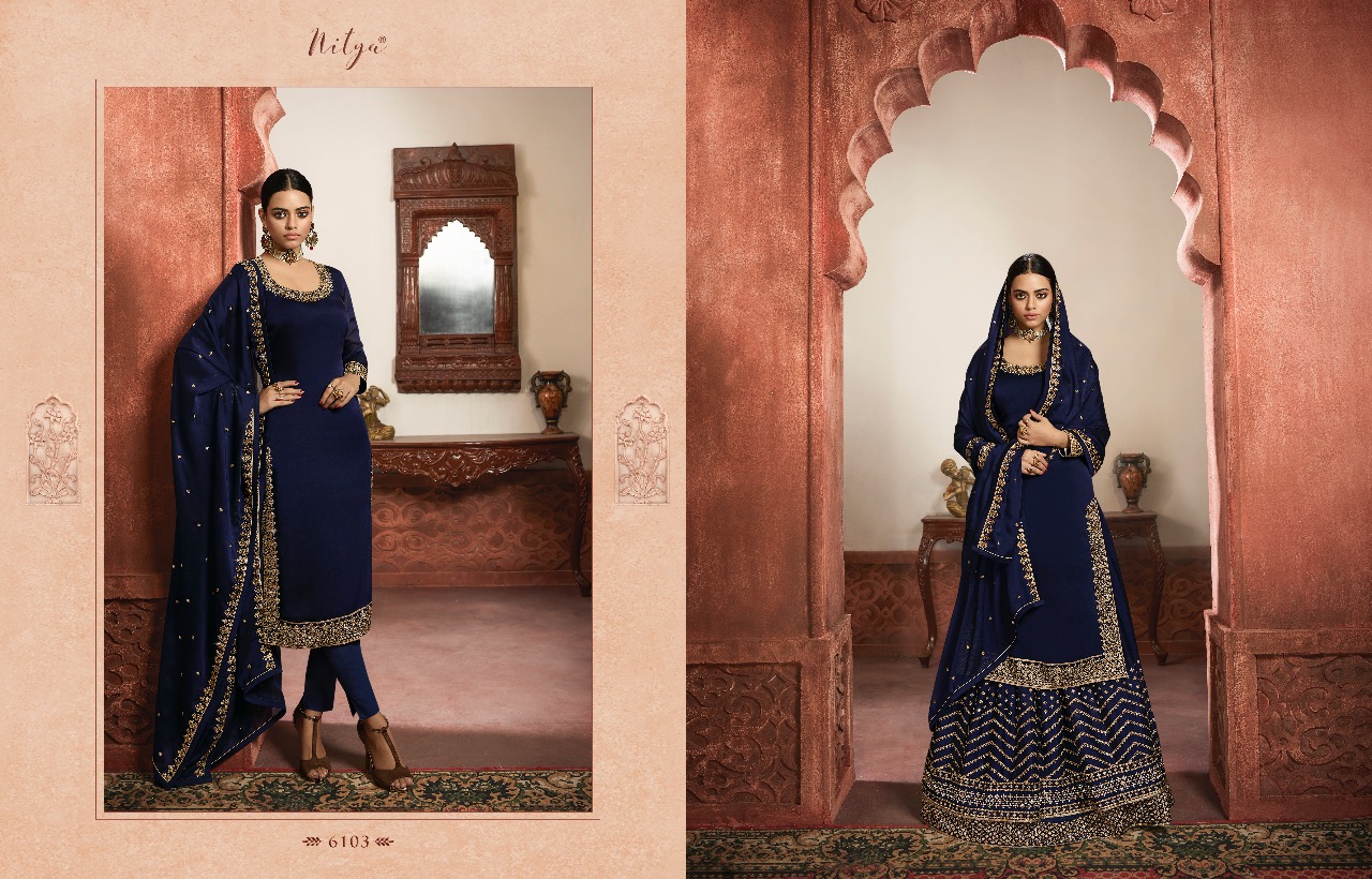 Lt fabrics nitya vol 161 beautiful wedding Wear Designer sharara salwar Kameez Collection