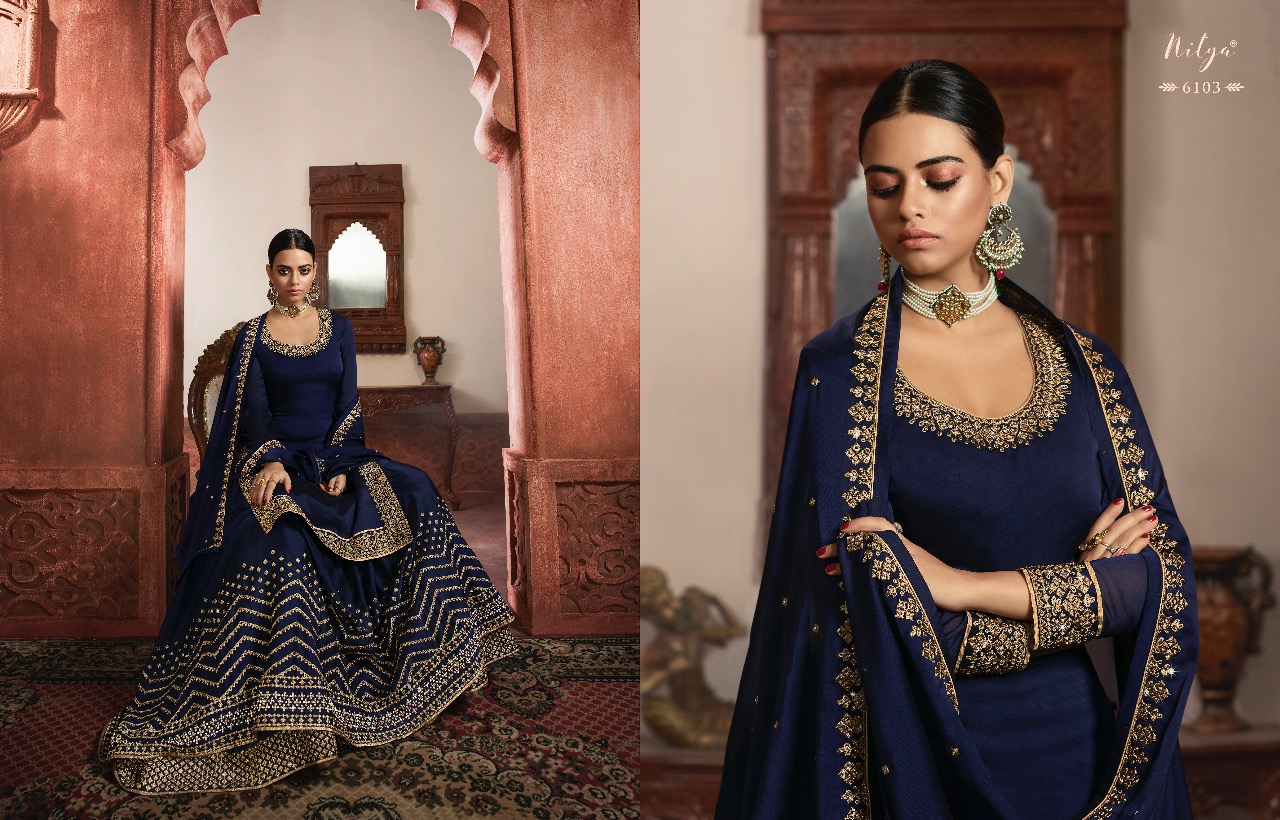 Lt fabrics nitya vol 161 beautiful wedding Wear Designer sharara salwar Kameez Collection