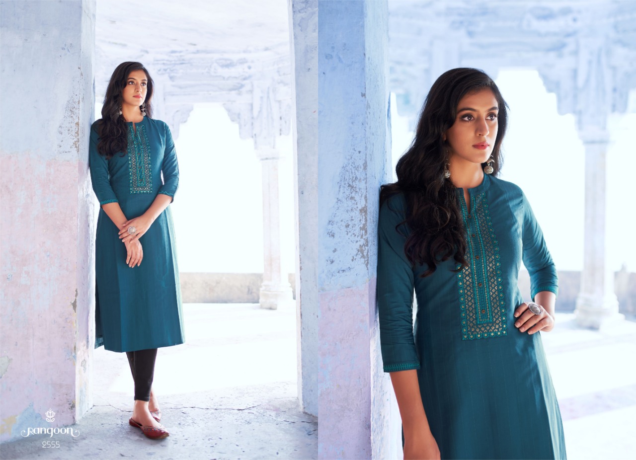 rangoon light line vol 2 fency silk elegant kurti catalogl