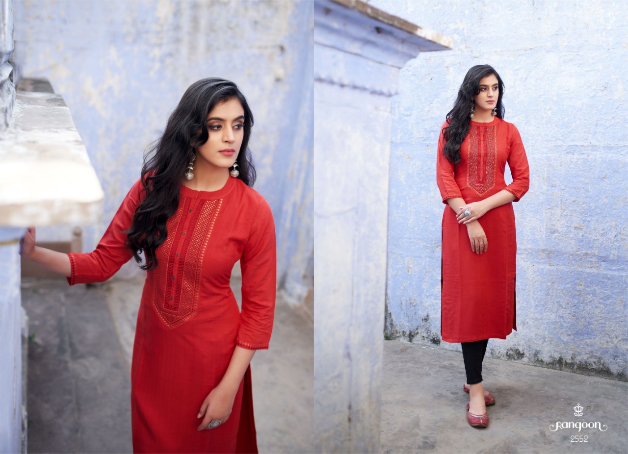 rangoon light line vol 2 fency silk elegant kurti catalogl