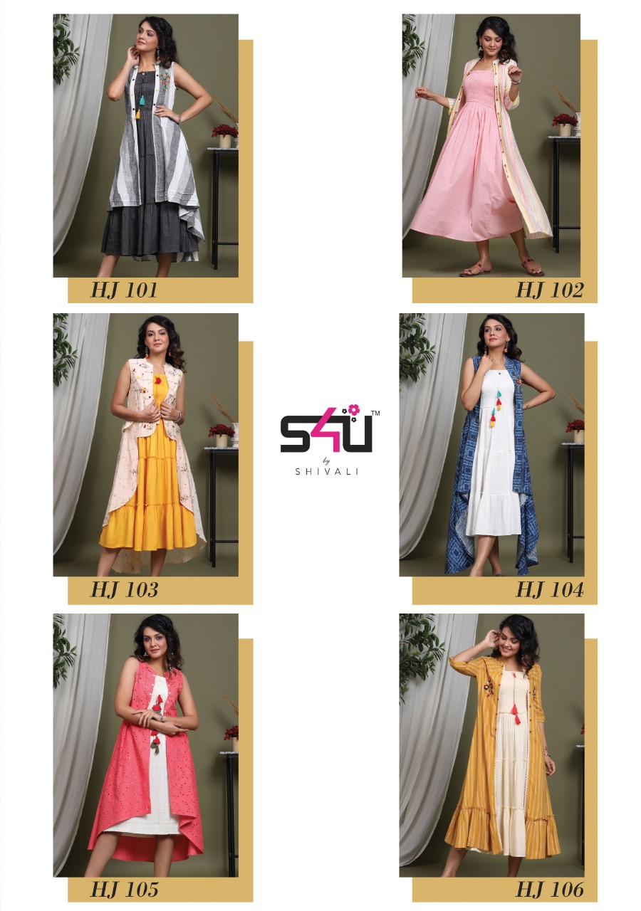 S4u by Shivali hello jackets vol 5 innovative style kurti catalog