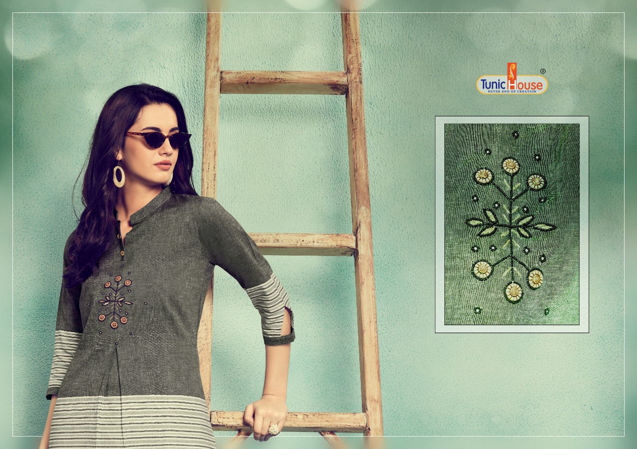 tunic house nidhi with plazzo viscous gorgeous look kurti catalog