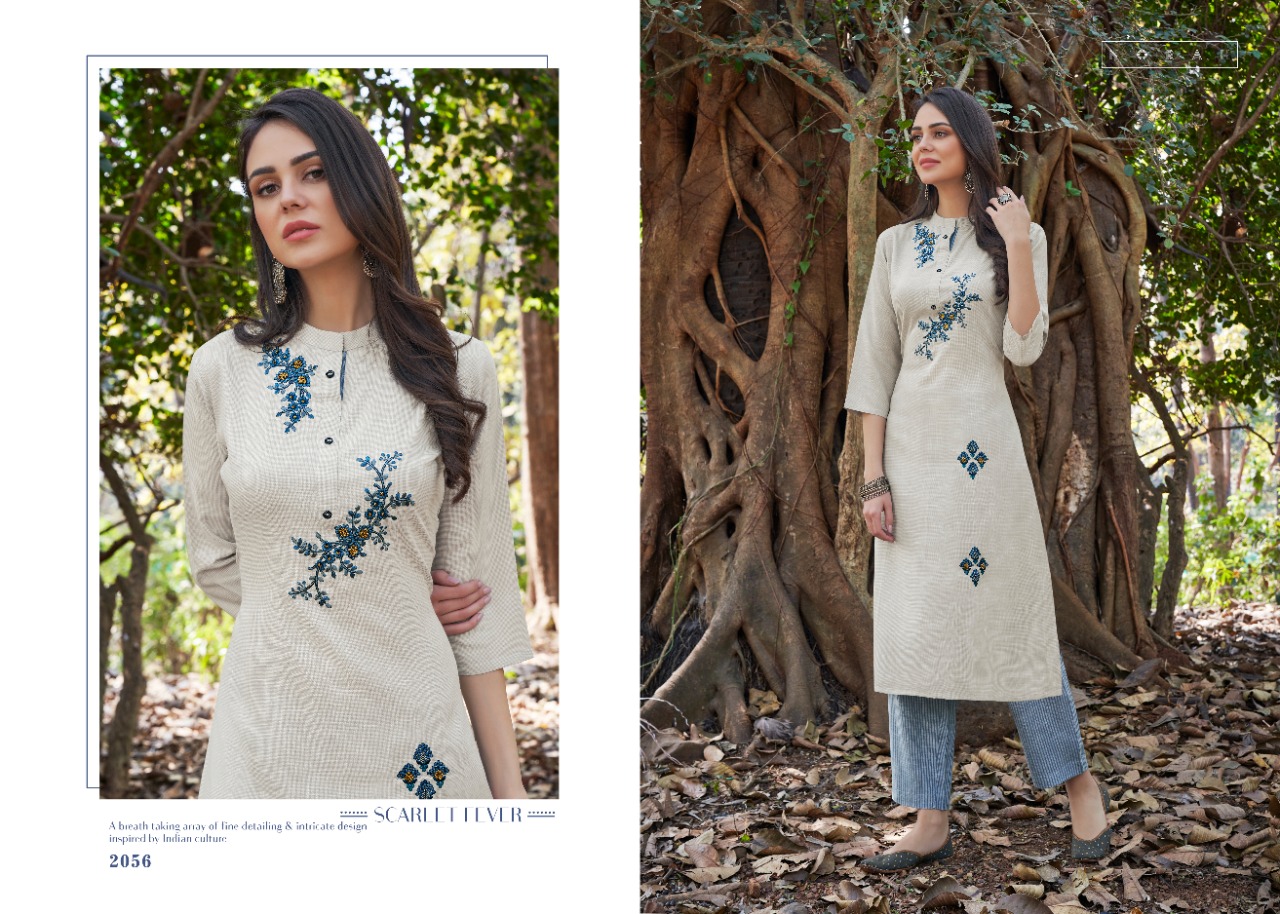 tunic house nippon pant rayon  catchy look kurti with pant catalog