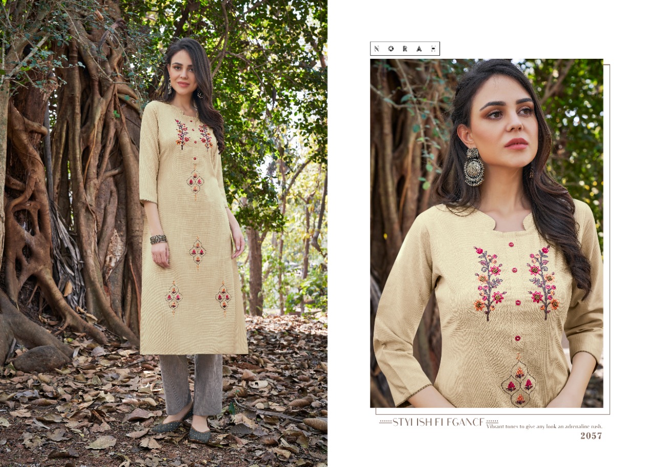 tunic house nippon pant rayon  catchy look kurti with pant catalog