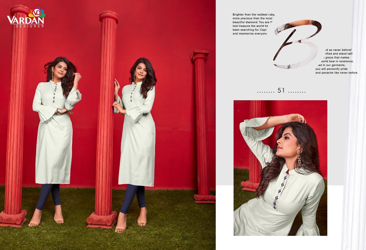 vardan designer jaam vol 1 cotton authentic fabric kurti catalog