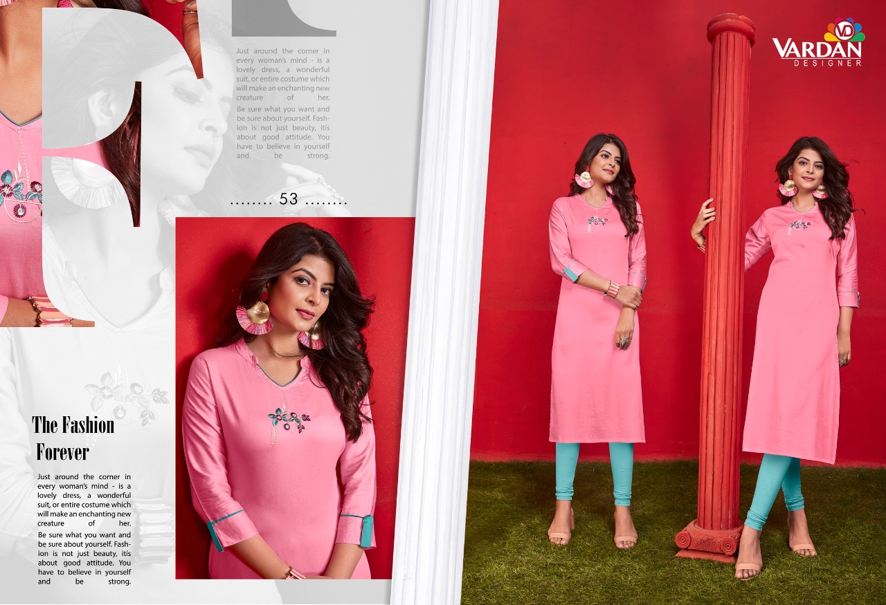 vardan designer jaam vol 1 cotton authentic fabric kurti catalog