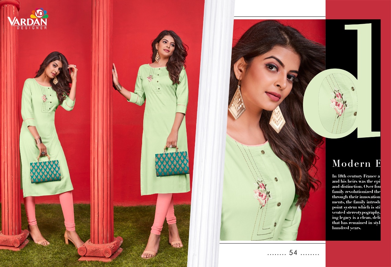 vardan designer jaam vol 1 cotton authentic fabric kurti catalog