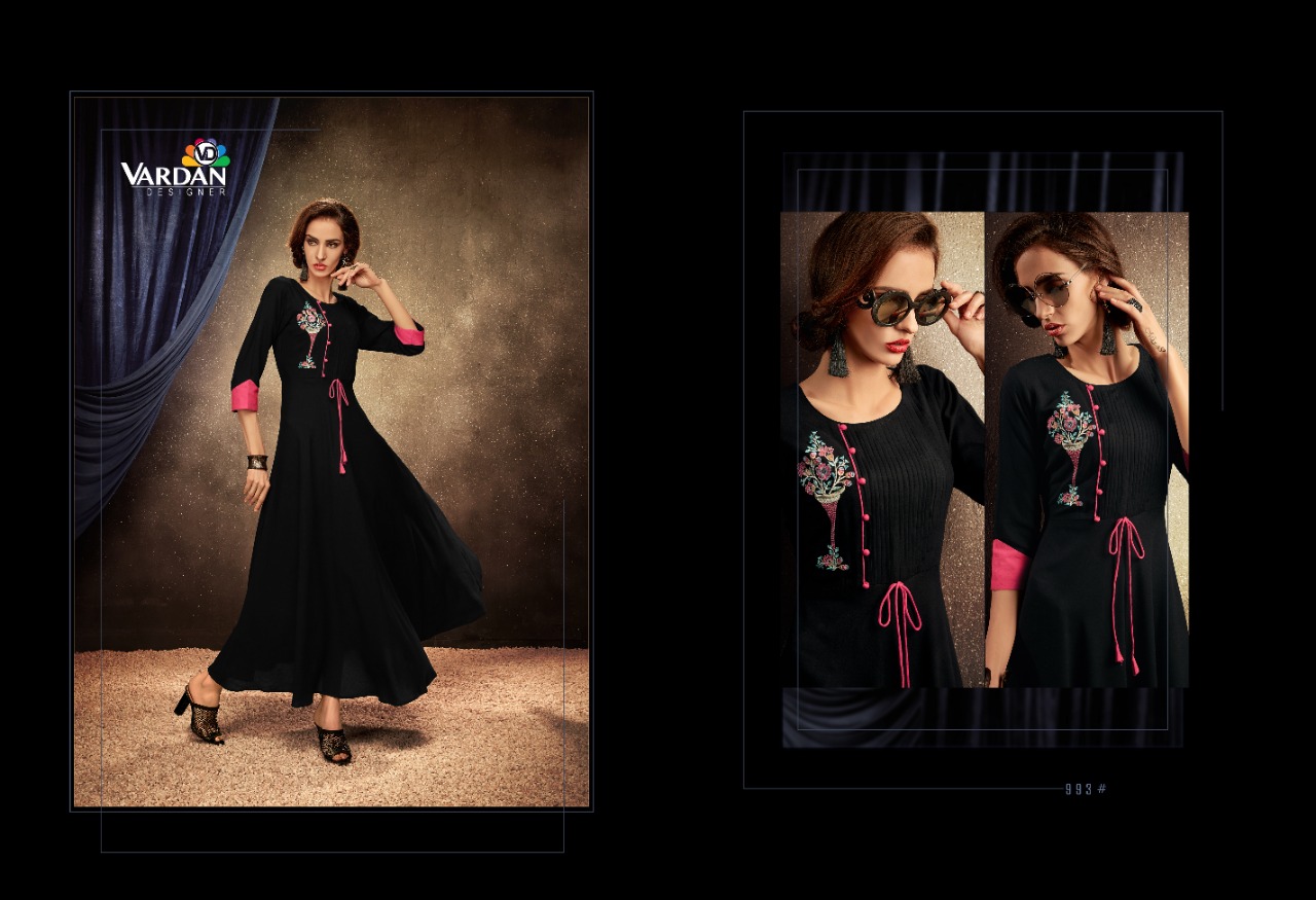 vardan designer Passion Vol 1 rayon modern style kurti catalog