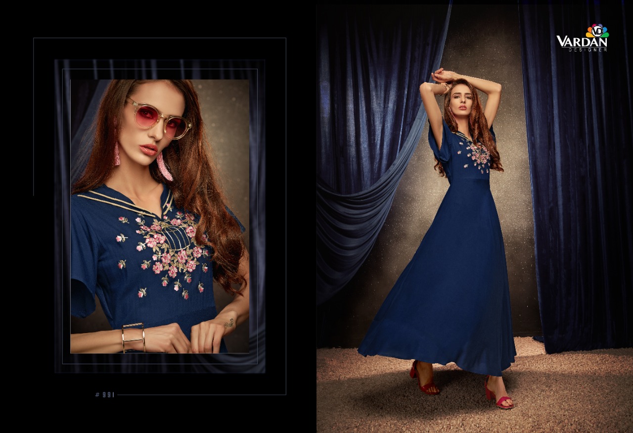 vardan designer Passion Vol 1 rayon modern style kurti catalog