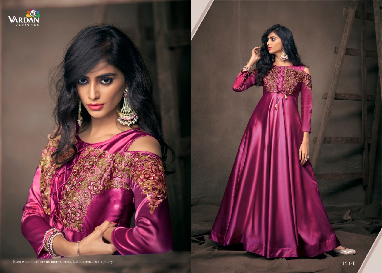 vardan desinger Navya Vol 10 Gold tapeta innovative style gown catalog