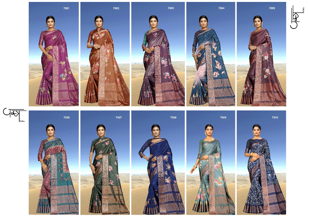 vastrvilla kyaara viscous silk decent look saree catalog