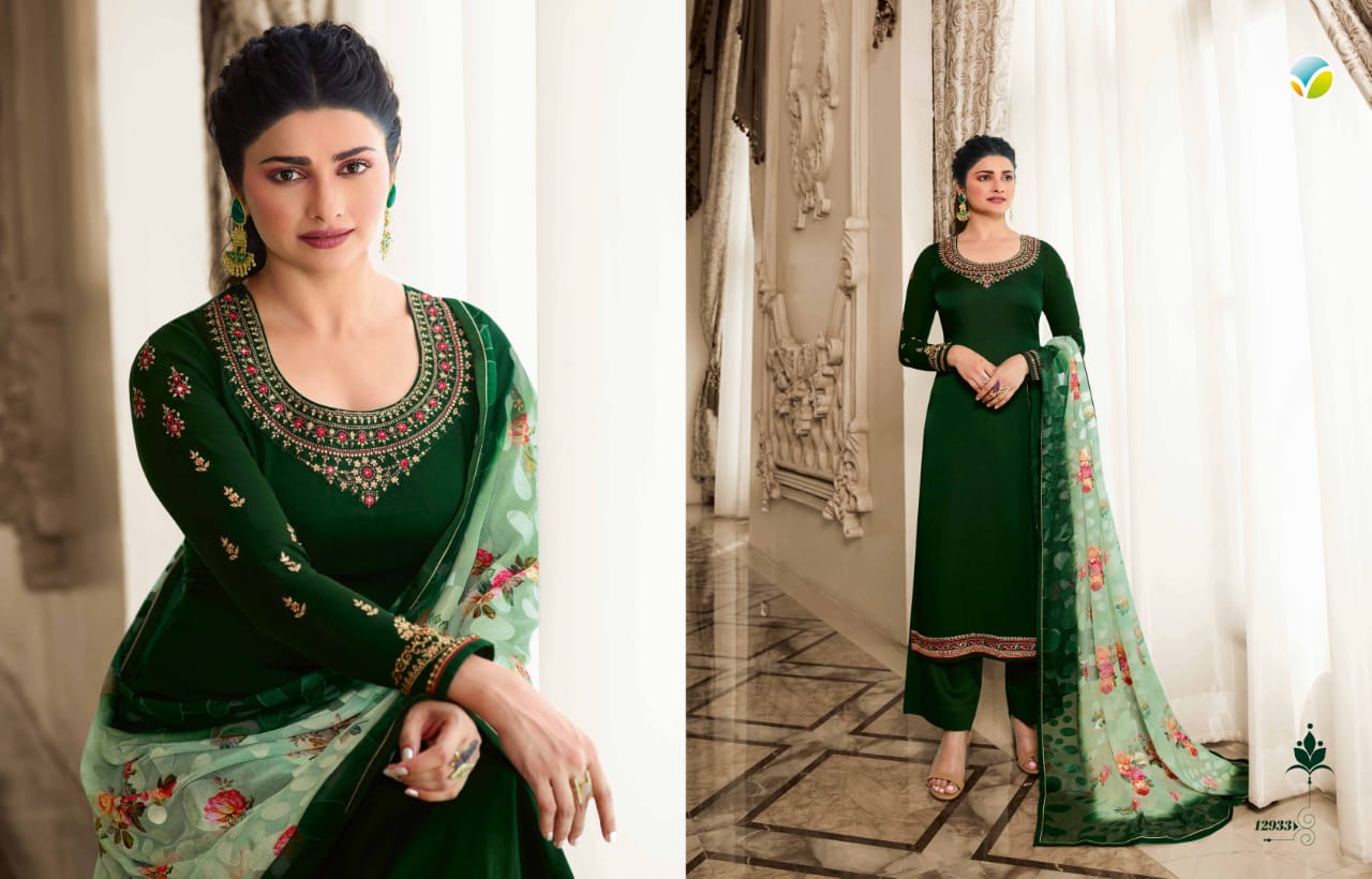 Vinay Fashion Kaseesh haseena satin festival  look salwar suit catalog