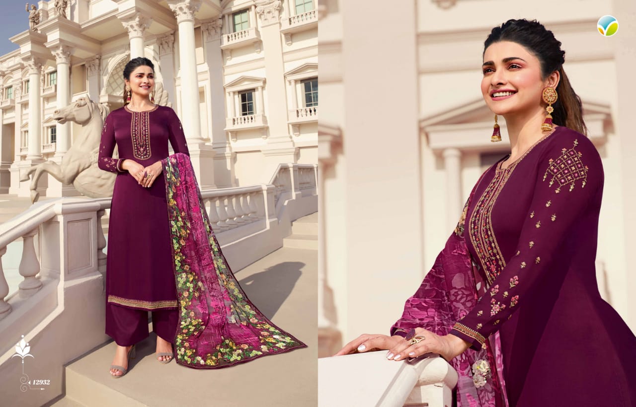 Vinay Fashion Kaseesh haseena satin festival  look salwar suit catalog