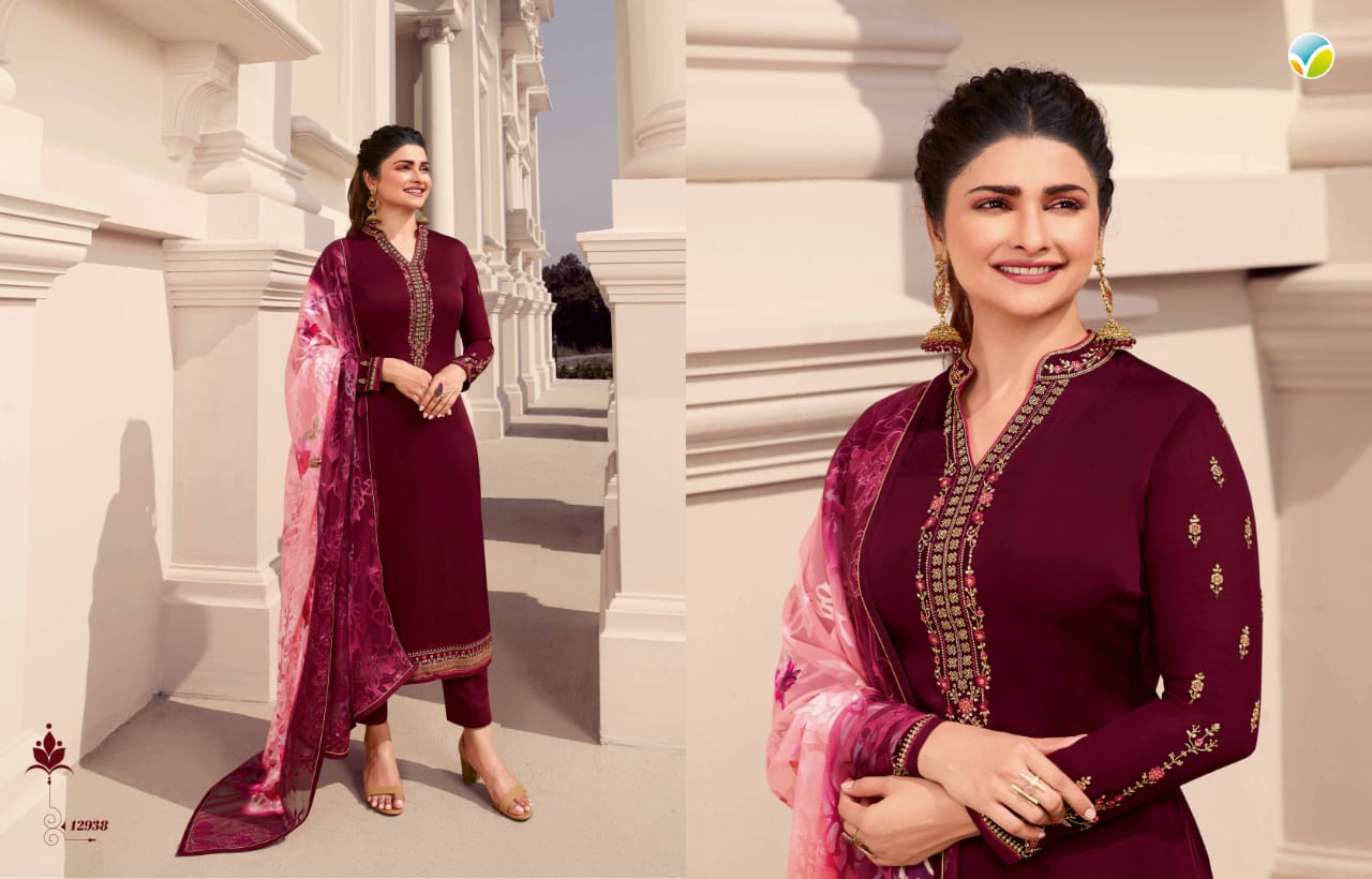 Vinay Fashion Kaseesh haseena satin festival  look salwar suit catalog