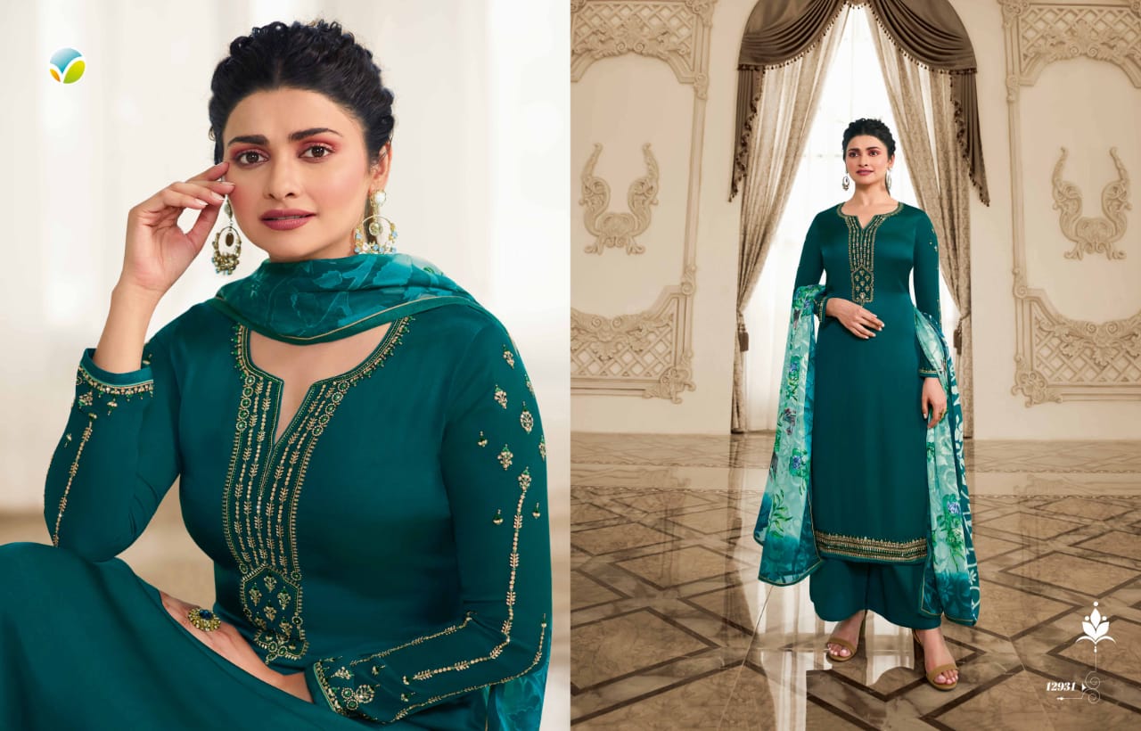 Vinay Fashion Kaseesh haseena satin festival  look salwar suit catalog