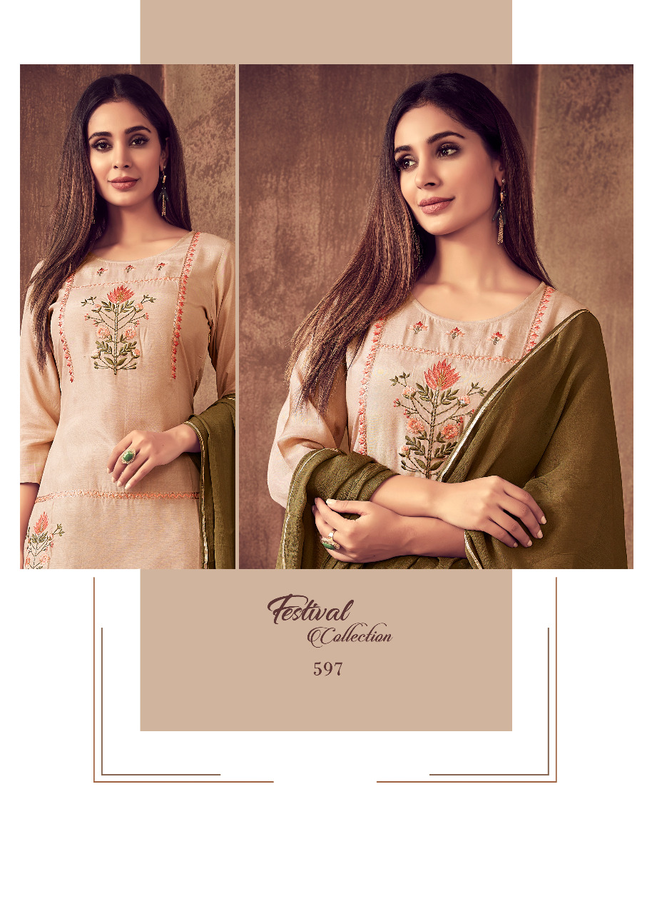 vink sabhya new and modern style kurta bottom and dupatta catalog