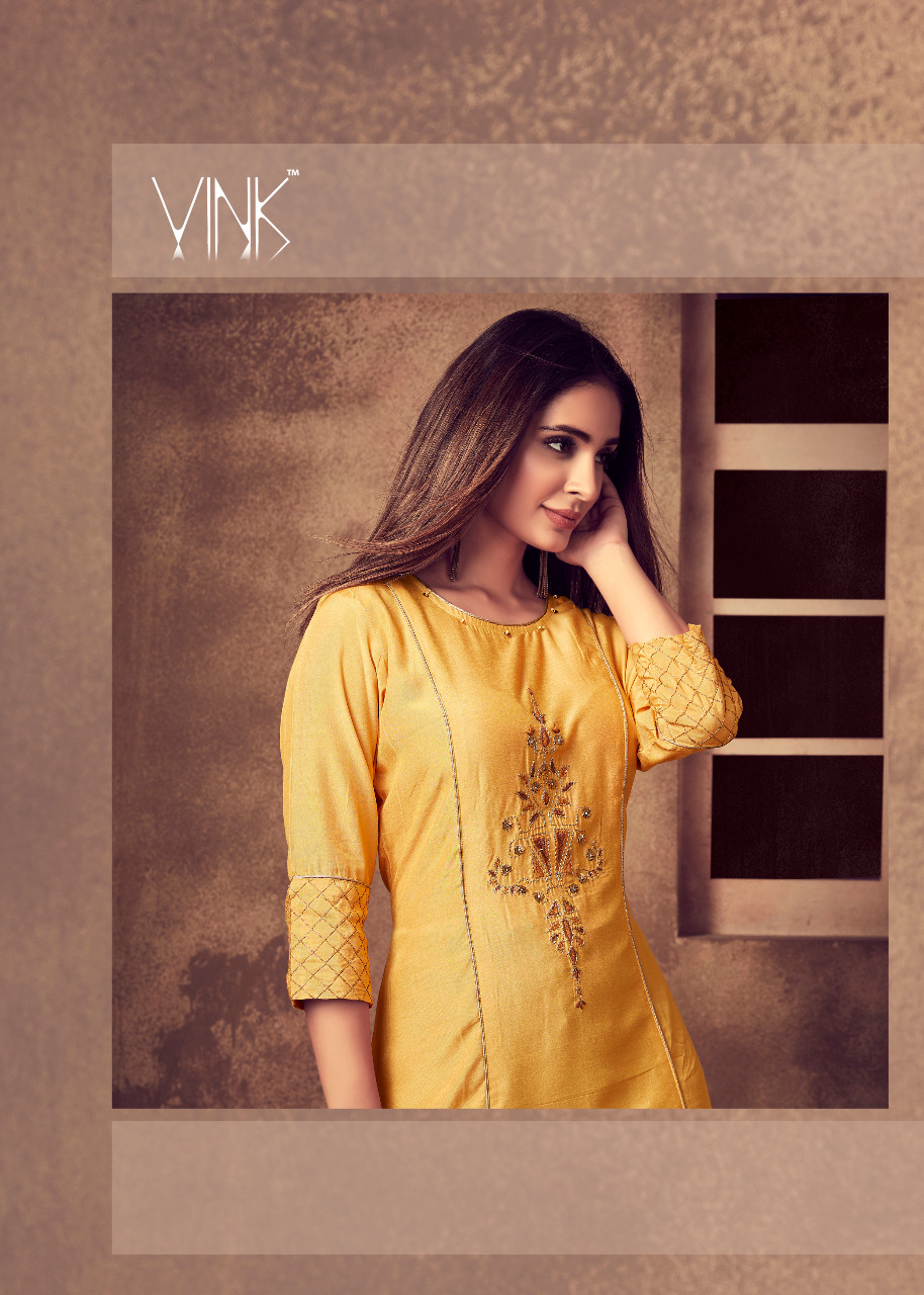 vink sabhya new and modern style kurta bottom and dupatta catalog