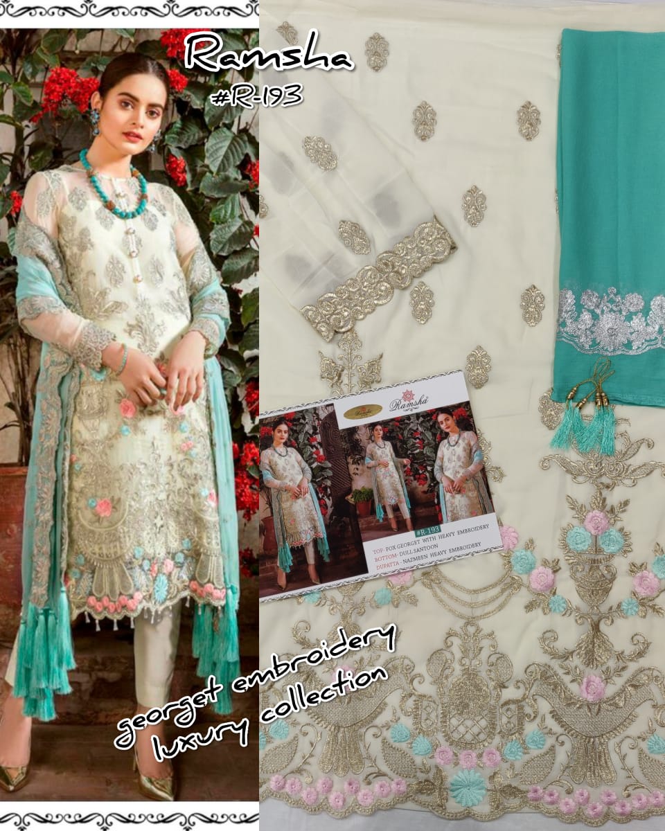 Ramsha R-193 Salwar Kameez Georgette Singles