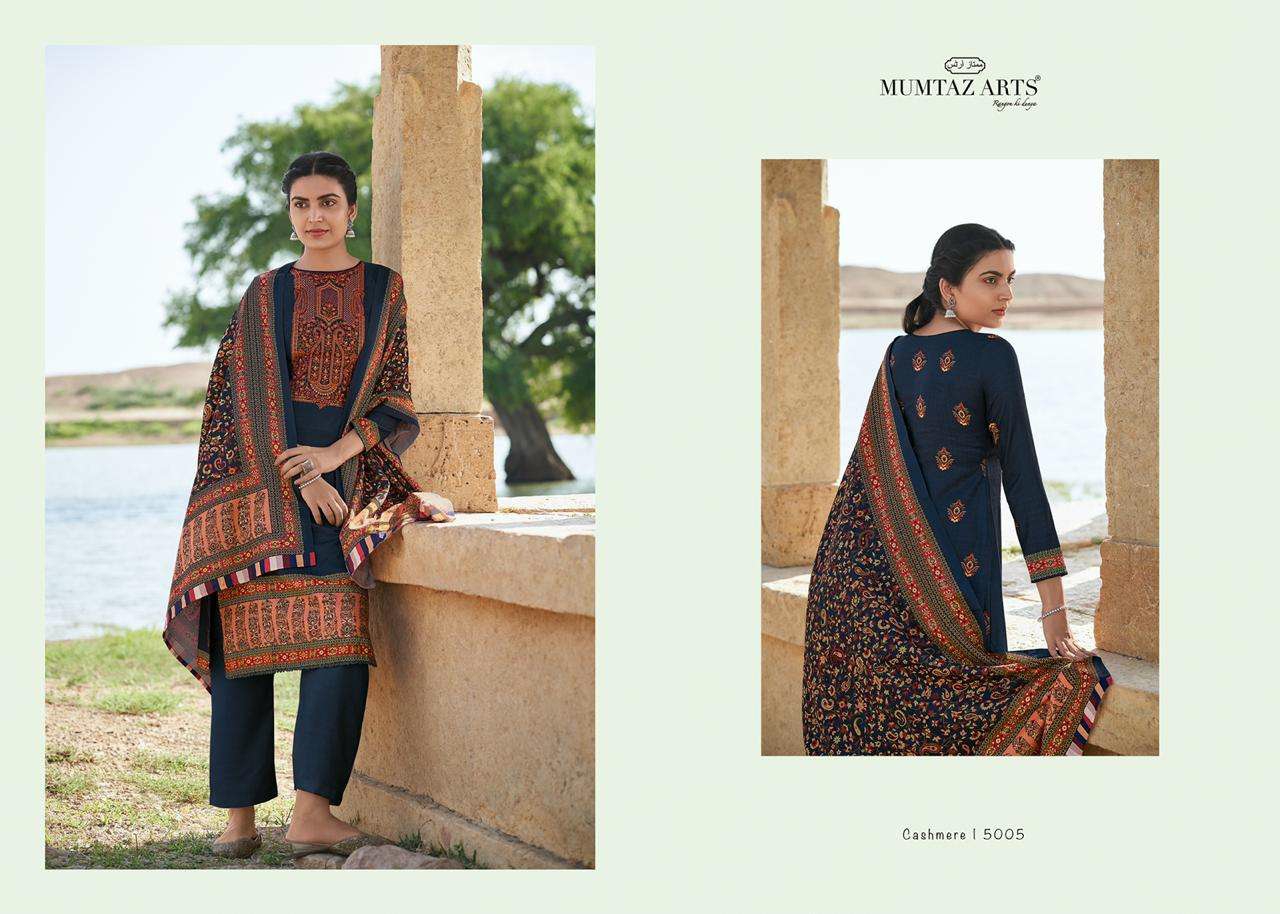 Mumtaz arts rangon ki duniya cashmere pashmina decent kashmiri embroidery salwar suit catalog