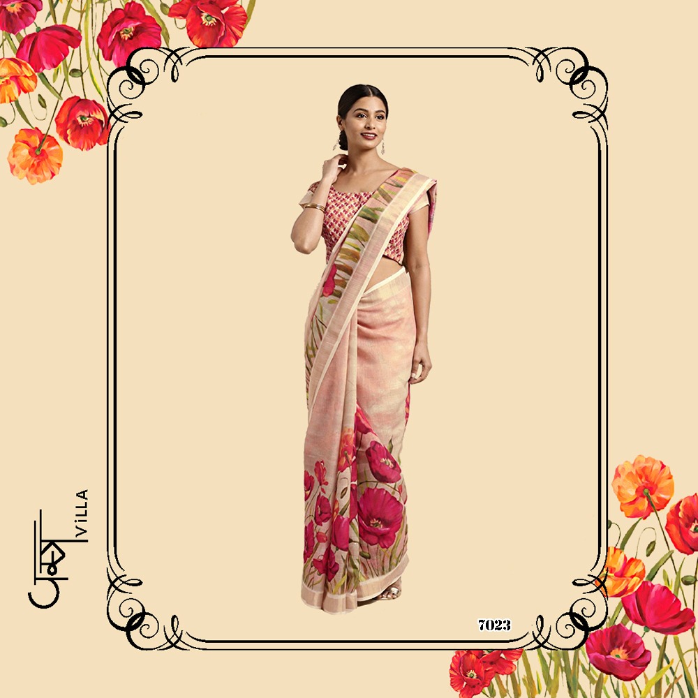 vastra villa kashish linan decent look saree catalog