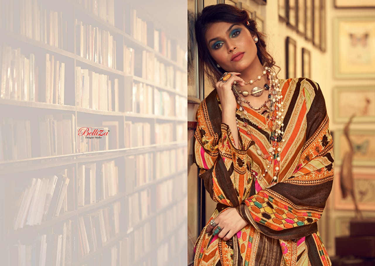 beliza designer almarina vol 3  pashmina exclusive digital print salwar suit catalog