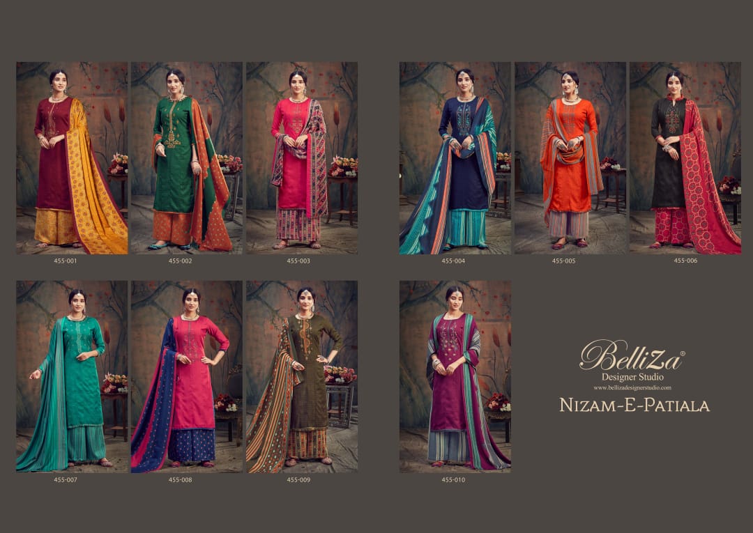 Belliza designer studio nizam e patiala vol 2 innovative style salwar suit catalog