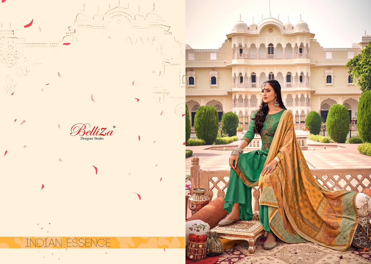 Belliza designer studio zarina pashmina decent look Pure Pashmina Shawl Digital Print salwar suit catalog