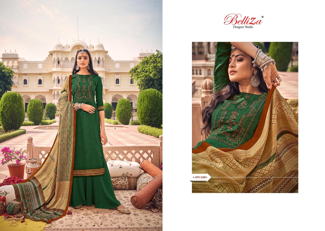 Belliza designer studio zarina pashmina decent look Pure Pashmina Shawl Digital Print salwar suit catalog