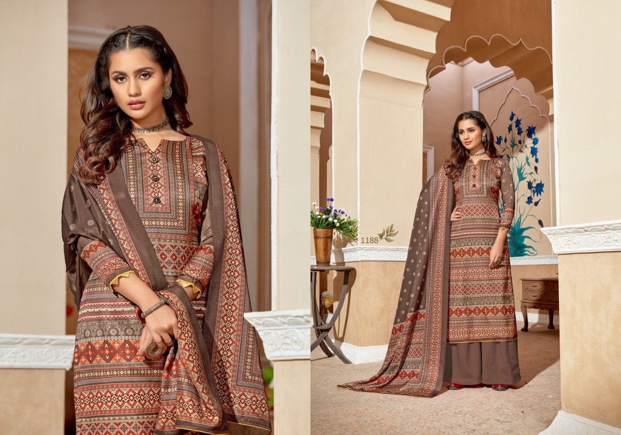 bipson elegance 1186 1189  silk exclusive digital print salwar suit catalog