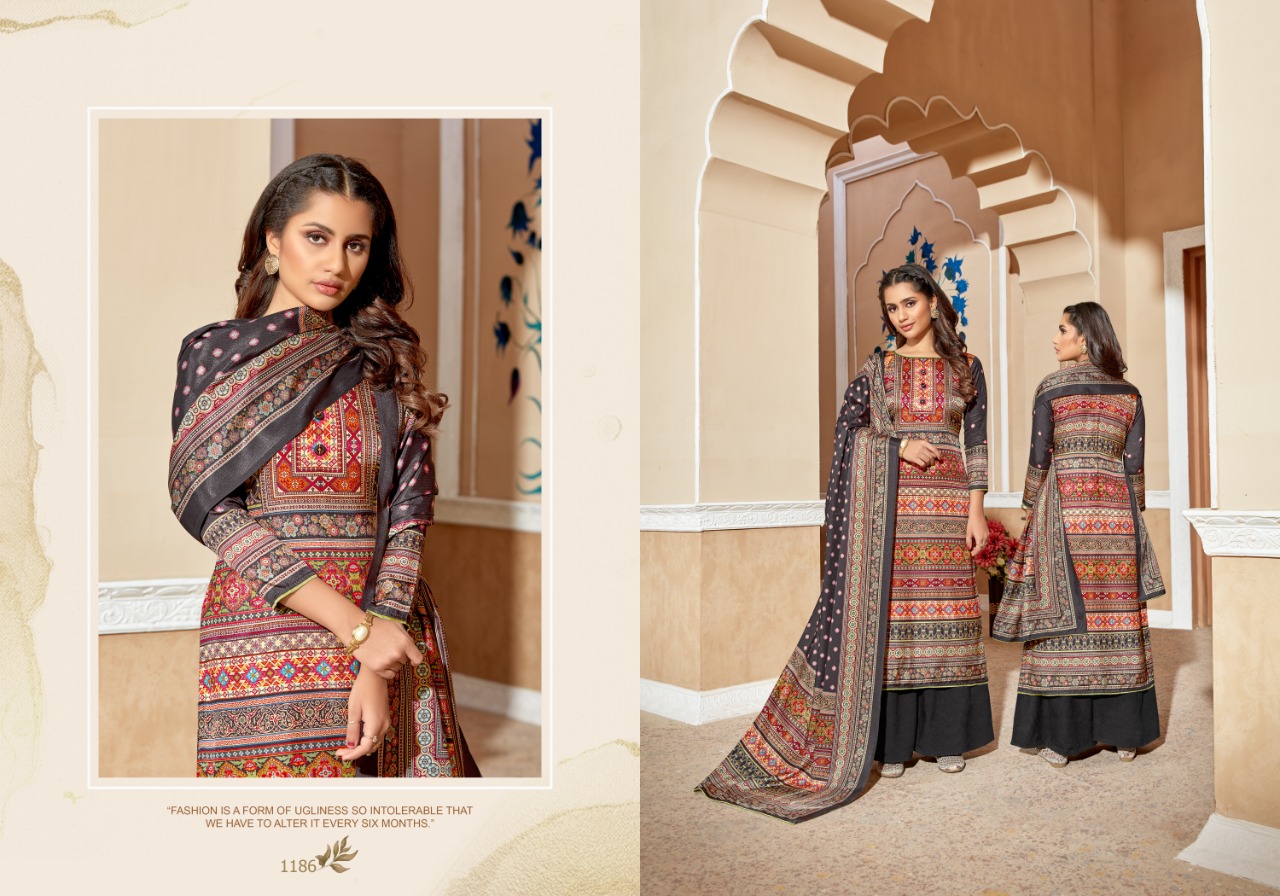 bipson elegance 1186 1189  silk exclusive digital print salwar suit catalog