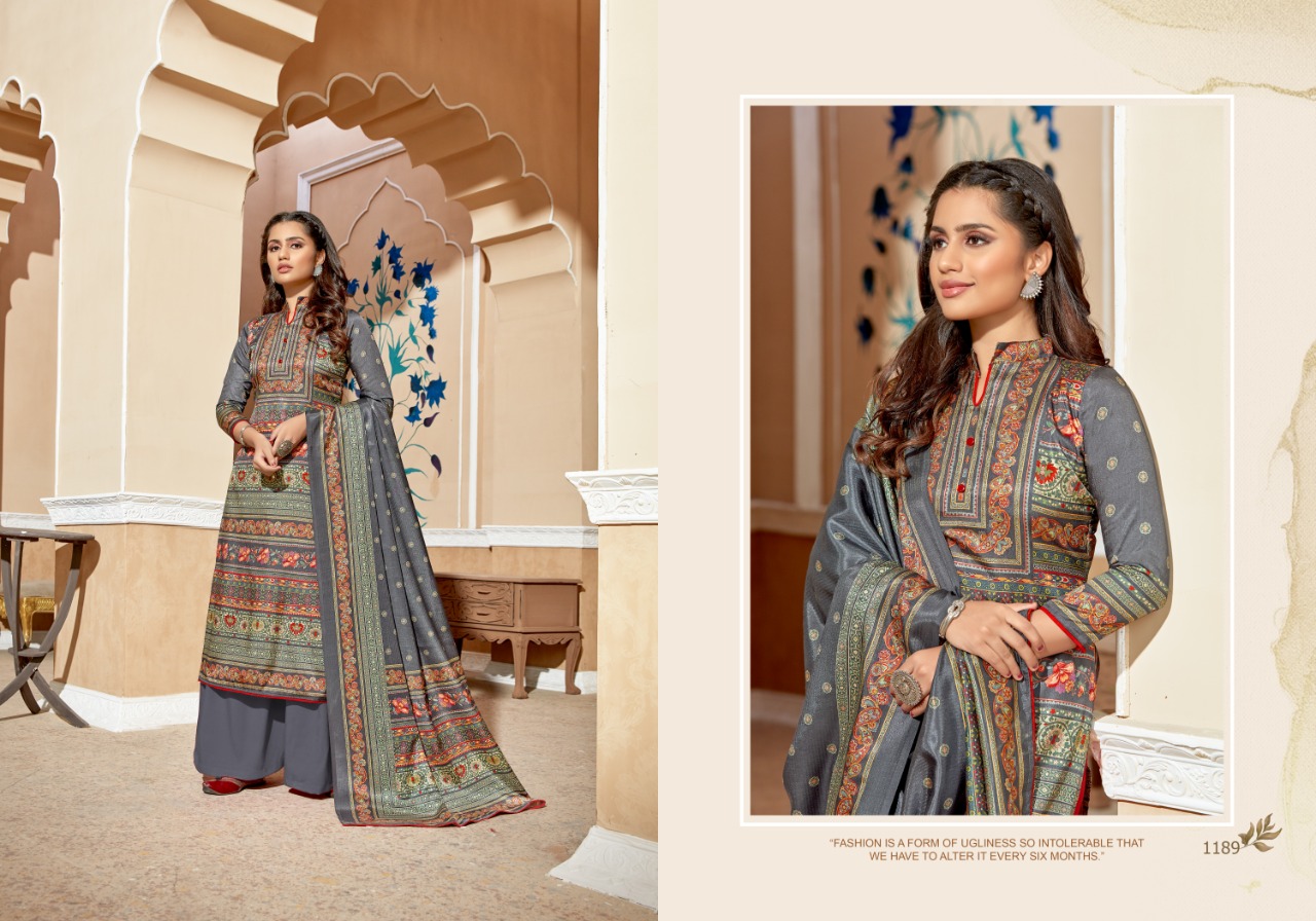 bipson elegance 1186 1189  silk exclusive digital print salwar suit catalog