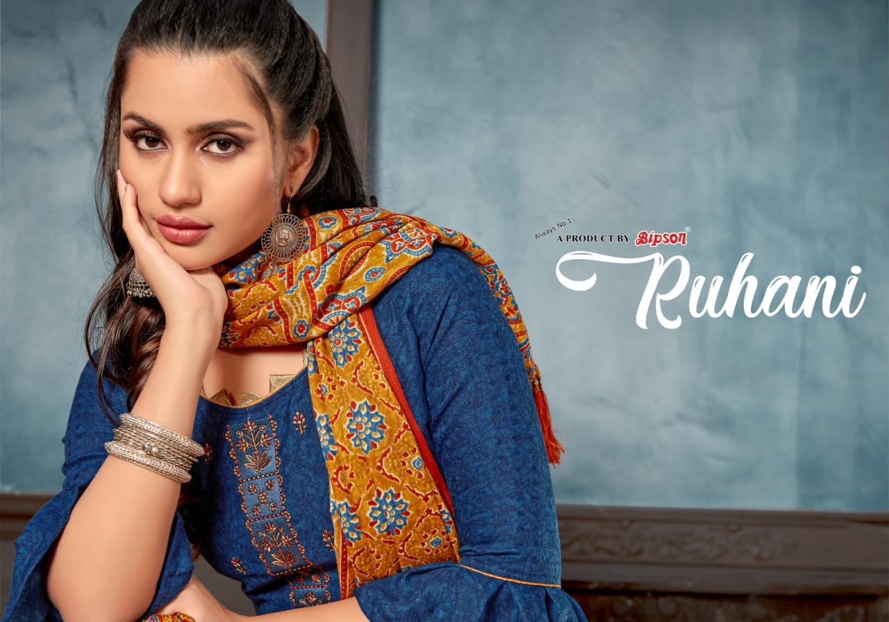 bipson ruhani  pashmina elegant salwar suit catalog