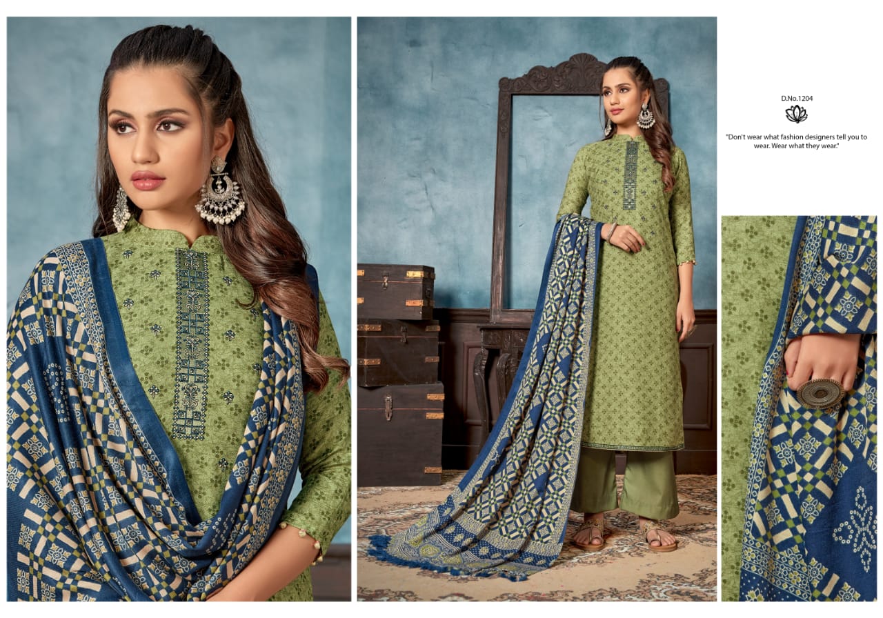 bipson ruhani  pashmina elegant salwar suit catalog