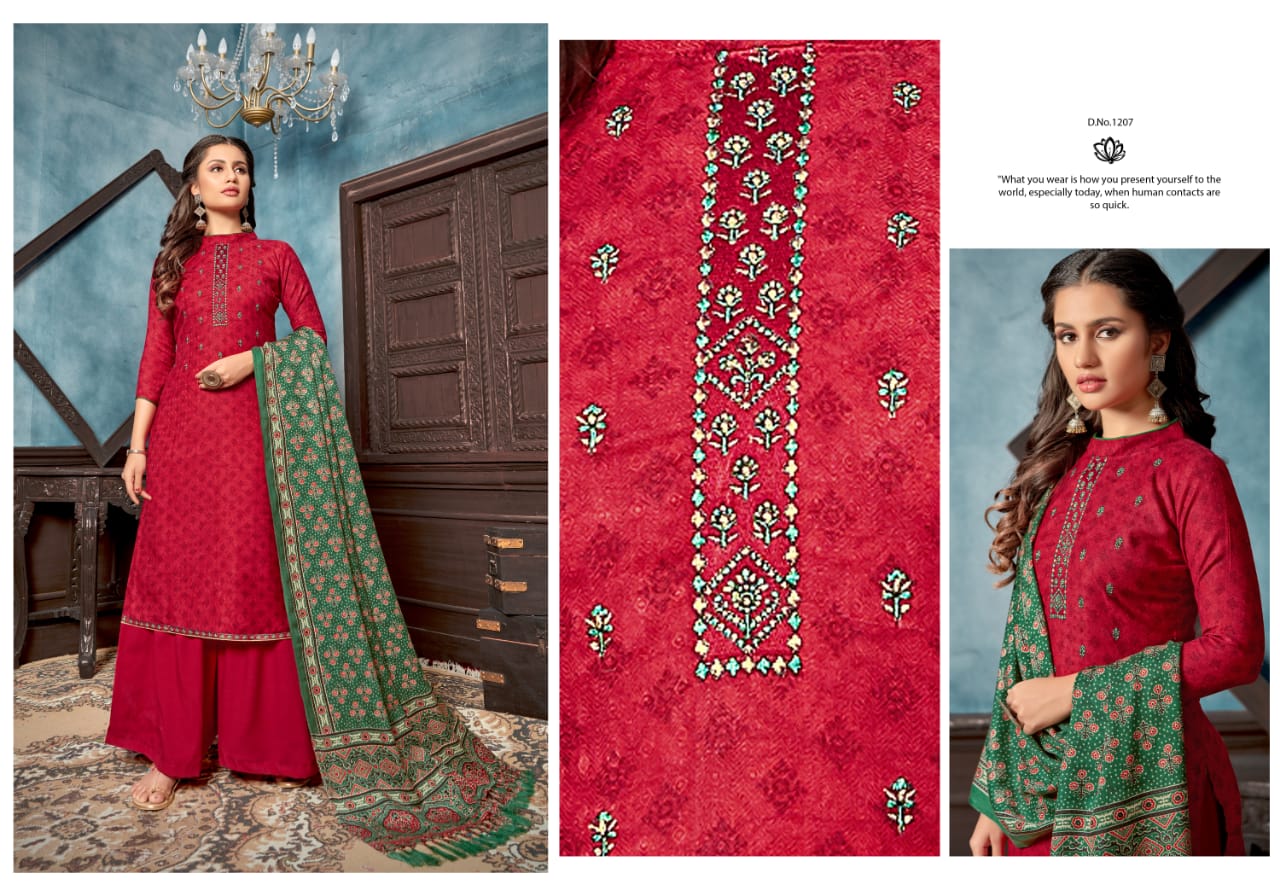 bipson ruhani  pashmina elegant salwar suit catalog