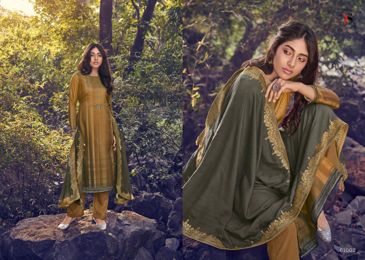 deepsy suits ahana  pasmina exclusive material Pure modal silk Jequard dupatta salwar suit catalog