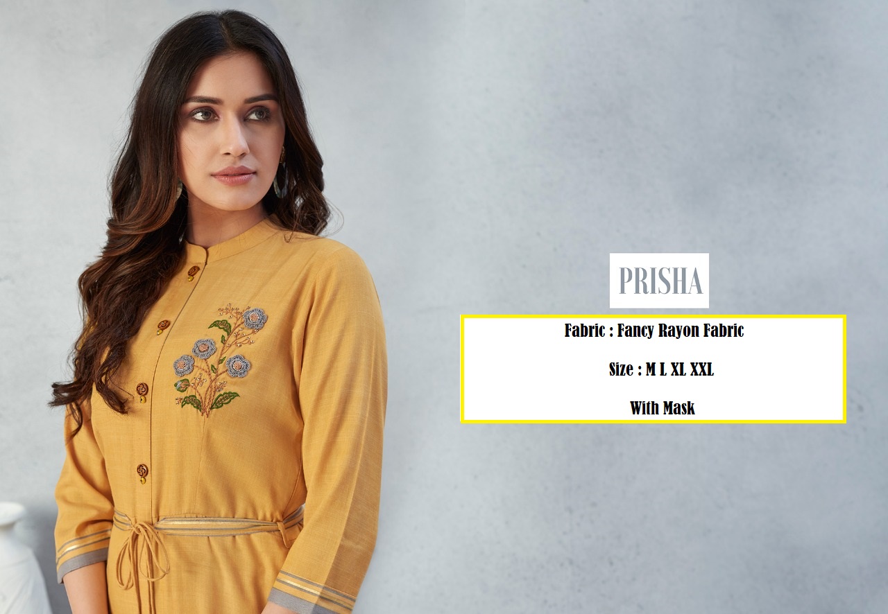 l t nitya prisha rayon catchy look kurti catalog