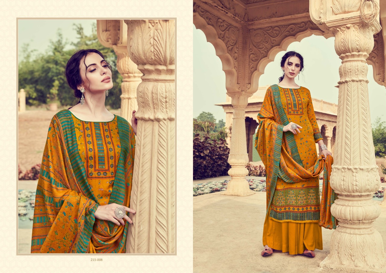 Zulfat Designer Suits winter affair vol 2 pashmina regal look Dupatta Pure Pashmina shawl salwar suit catalog