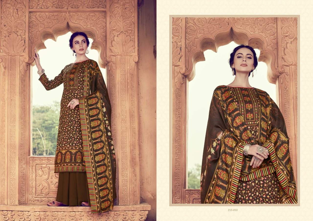 Zulfat Designer Suits winter affair vol 2 pashmina regal look Dupatta Pure Pashmina shawl salwar suit catalog