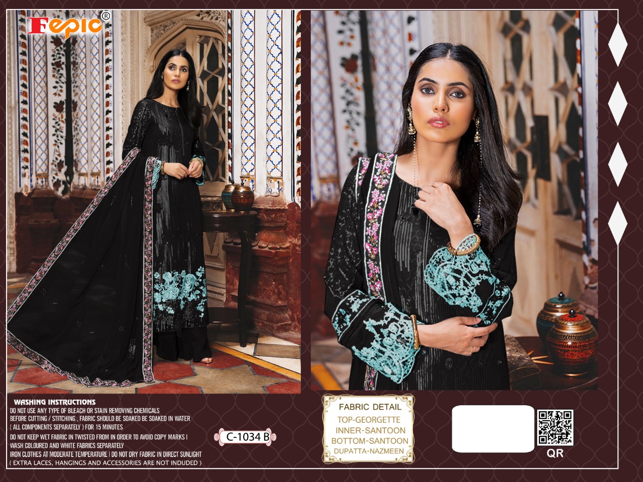 FEPIC FEPIC 1034 B SINGLE  Salwar Kameez Georgette Singles