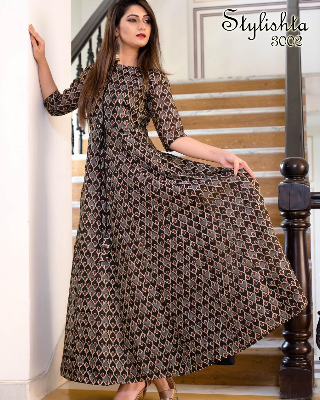 Stylishta Stylishta 3002 Kurti Maslin Singles